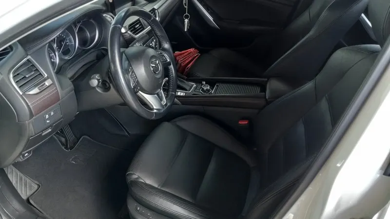 Mazda interior after detailing at St Pete Auto Detail